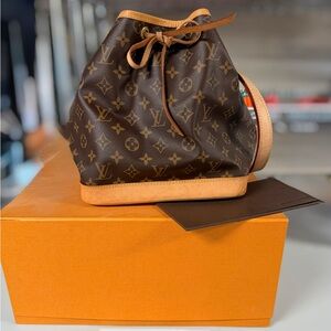 Louis Vuitton Brown Monogram Drawstring Bag
